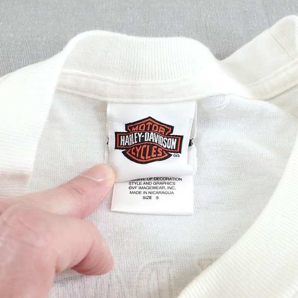 Harley Davidson It Better In The Bahamas White Short Sleeve Beach Sunset Small - Picture 7 of 10